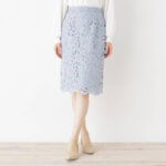 フラワーレースタイトスカート